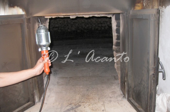 old wood oven at the bakery